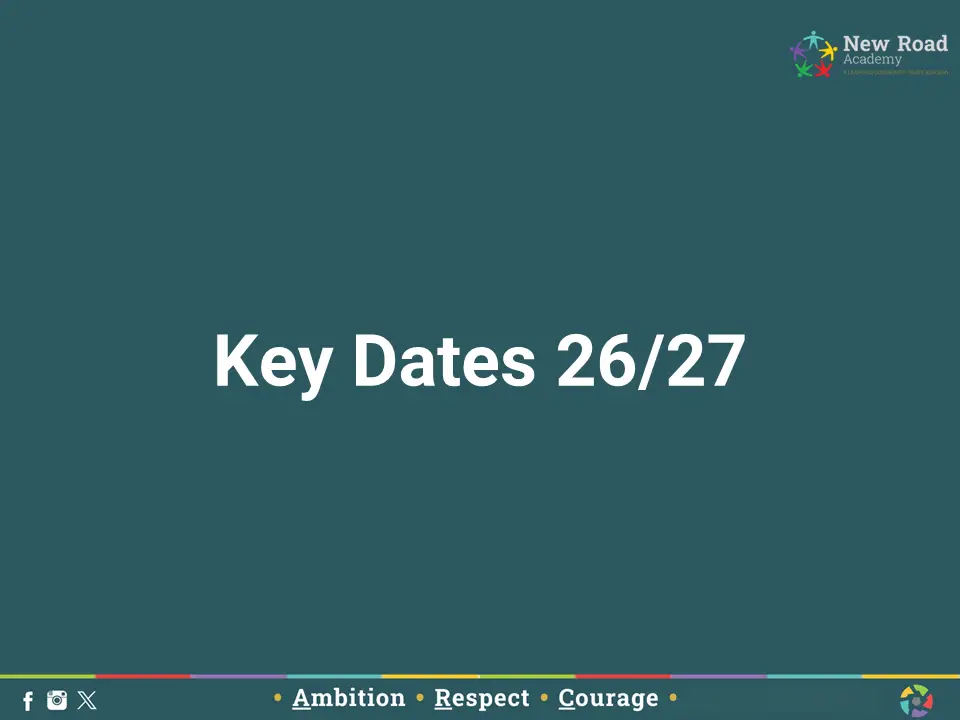 Key dates 26 27